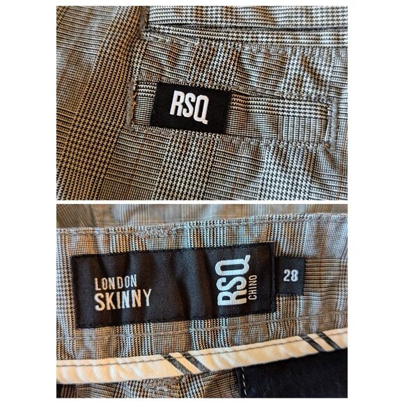 RSQ Chino London Skinny plaid pants  Sz 28 - Picture 5 of 9